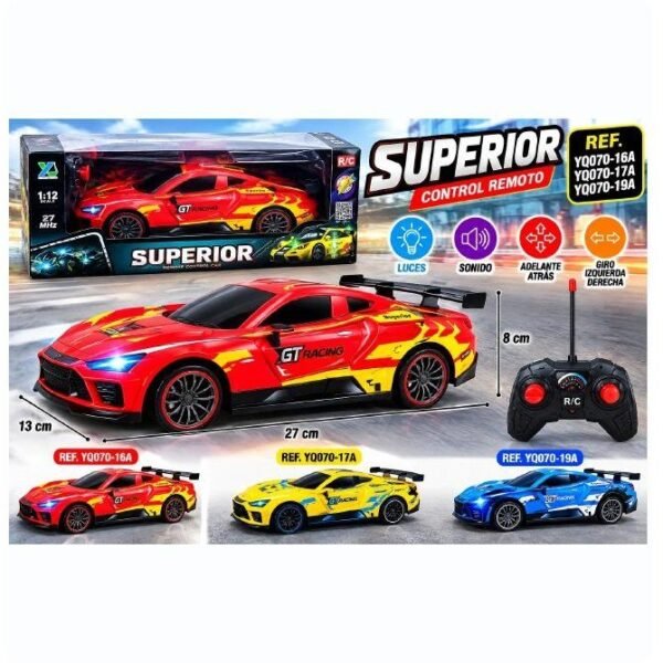 Carro deportivo a control remoto Superior con luces