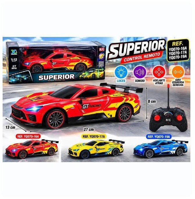 Carro deportivo a control remoto Superior con luces