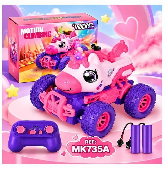 Carro trepador a control remoto unicornio