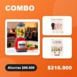 Combo Batidos: licuadora Black+Decker + 2 vasos térmicos coffee