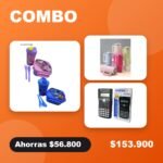 Combo Colegio: lonchera + vaso térmico + calculadora