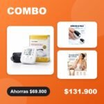 Combo Salud en Casa: tensiómetro con voz + oxímetro + masajeador de cuello