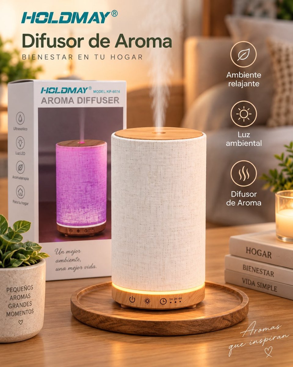 Difusor de aroma tipo cilindro Holdmay