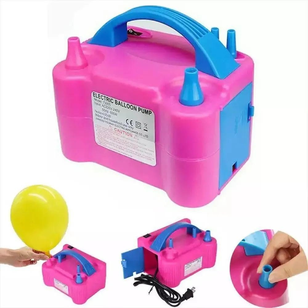 Inflador eléctrico de globos doble boquilla