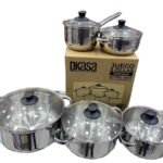 Juego de ollas DKASA acero inoxidable 10 piezas