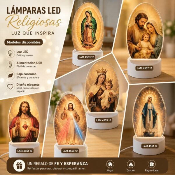 Lámpara LED religiosa decorativa