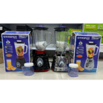 Licuadora metálica Gynipot vaso de vidrio