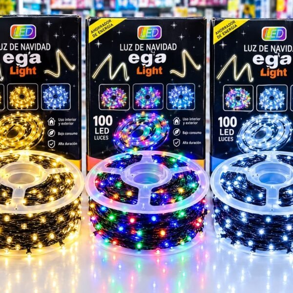 Luz navideña carrete Mega Light 50 metros