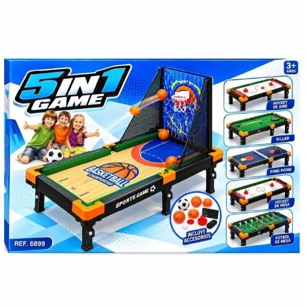 Mesa de juegos 5 en 1