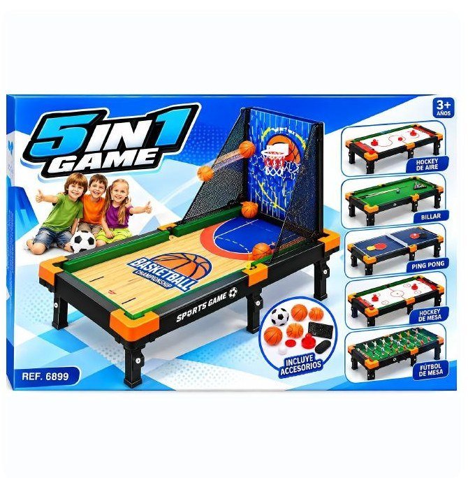 Mesa de juegos 5 en 1
