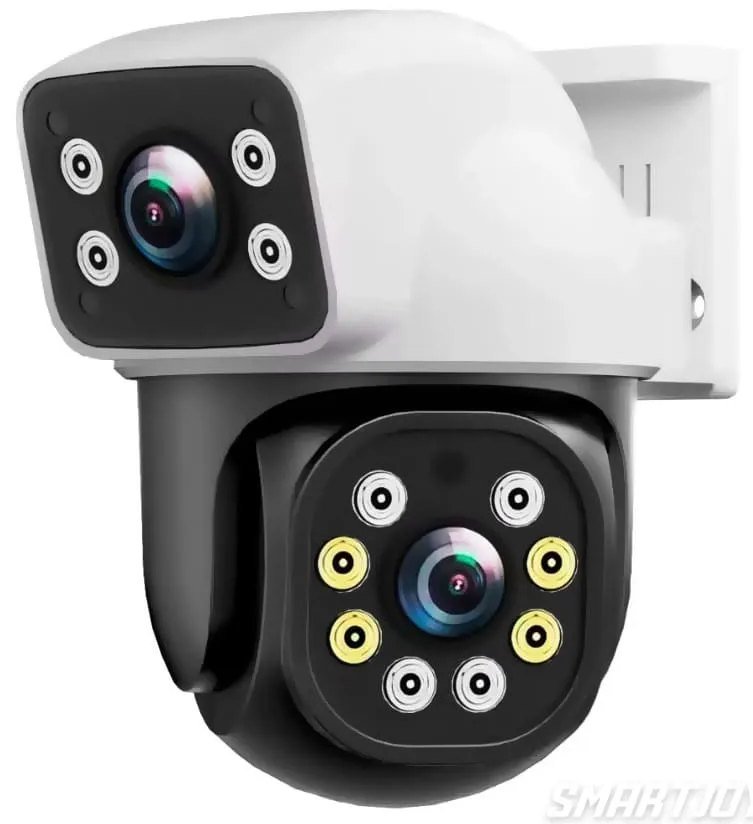 Cámara de seguridad 360° doble lente