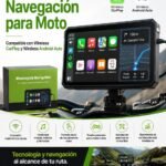 Pantalla de navegación para moto con CarPlay y Android Auto