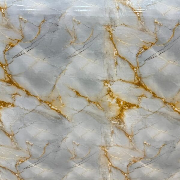 Papel tapiz adhesivo efecto mármol dorado