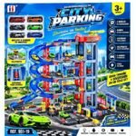 Pista City Parking mega con 8 carritos