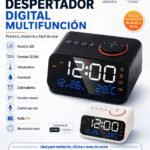 Reloj despertador digital multifunción con radio