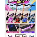 Scooter eléctrico A11-7 con luces y pantalla