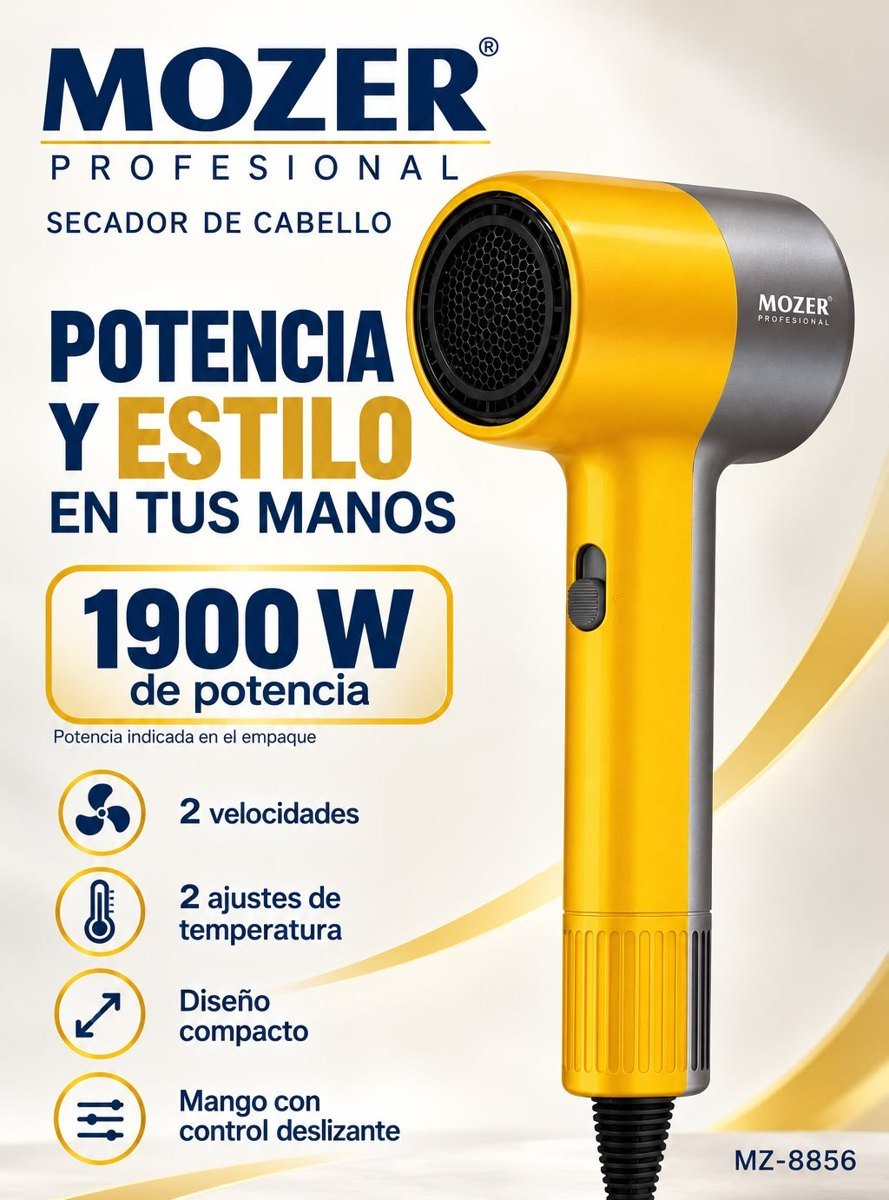 Secador de cabello Mozer MZ-8856 1900 W