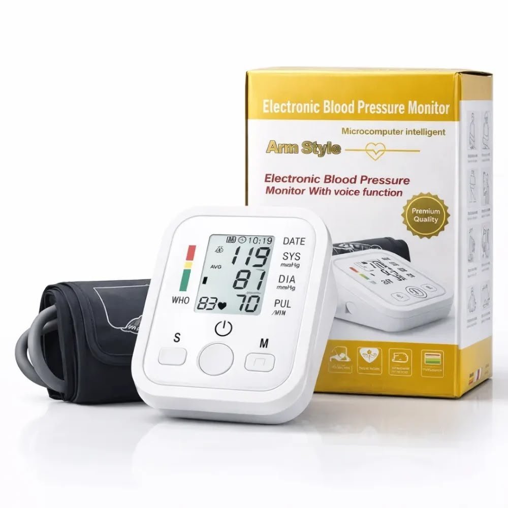 Tensiómetro digital de brazo con voz