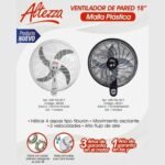 Ventilador de pared Altezza 18" doble balinera