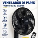 Ventilador de pared Kalley 18" con control remoto