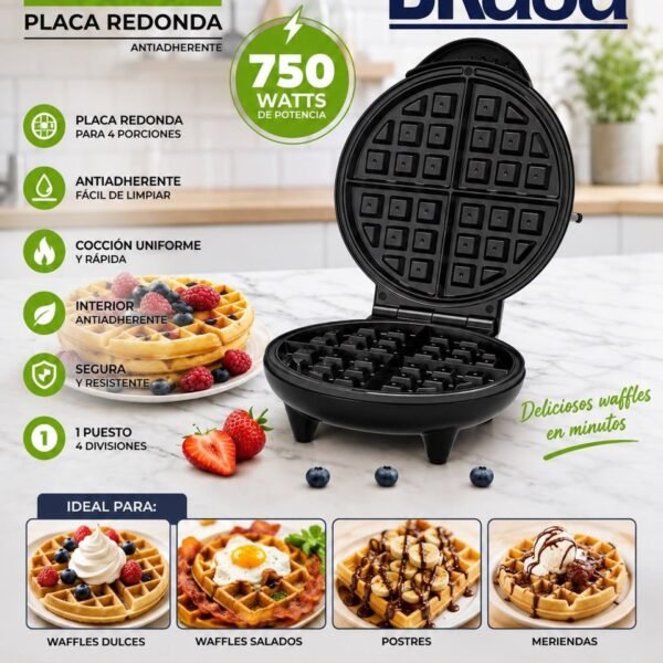 Waflera DKASA premium redonda 750 W